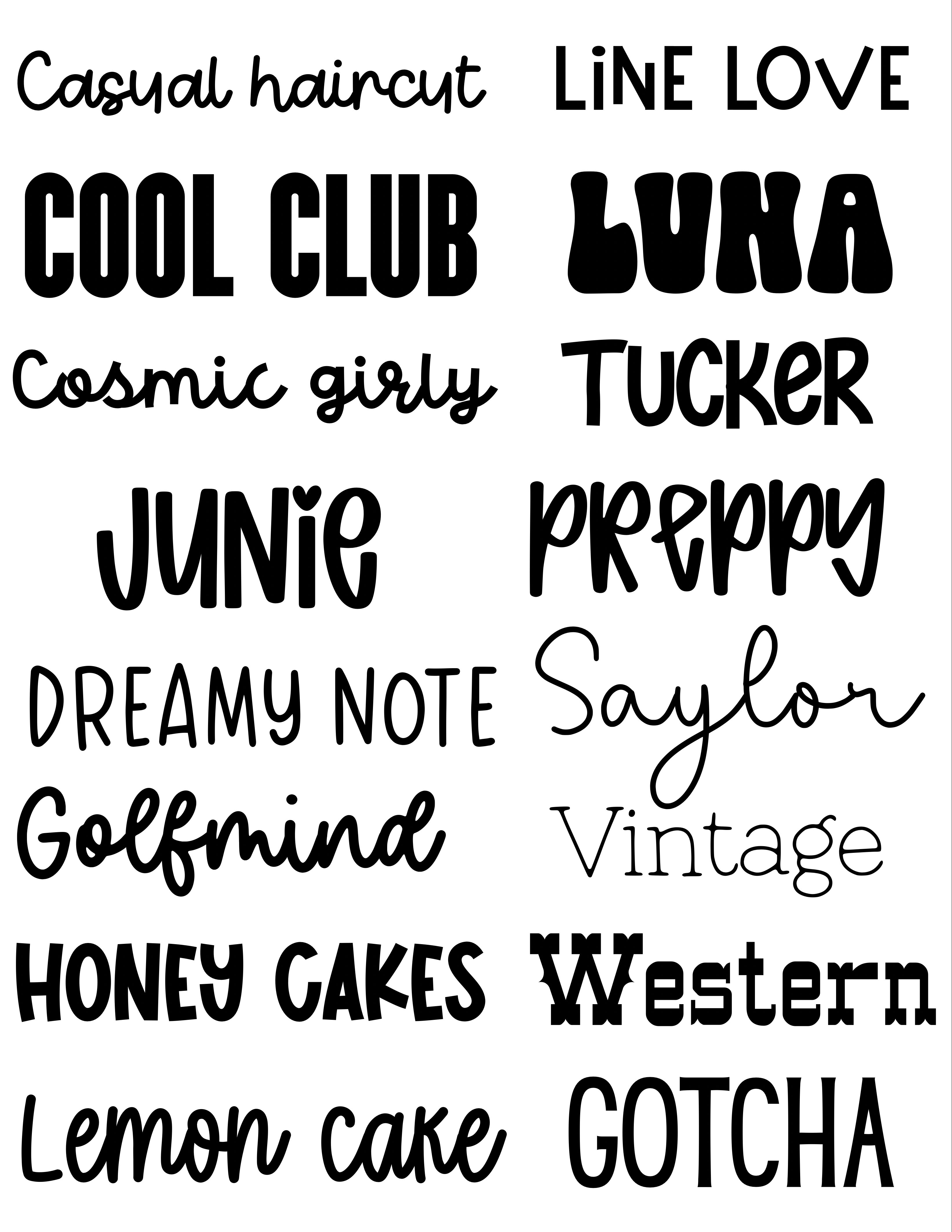Font options page 2