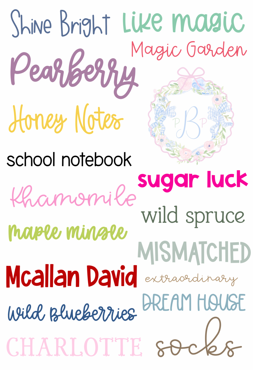 Font options page 3